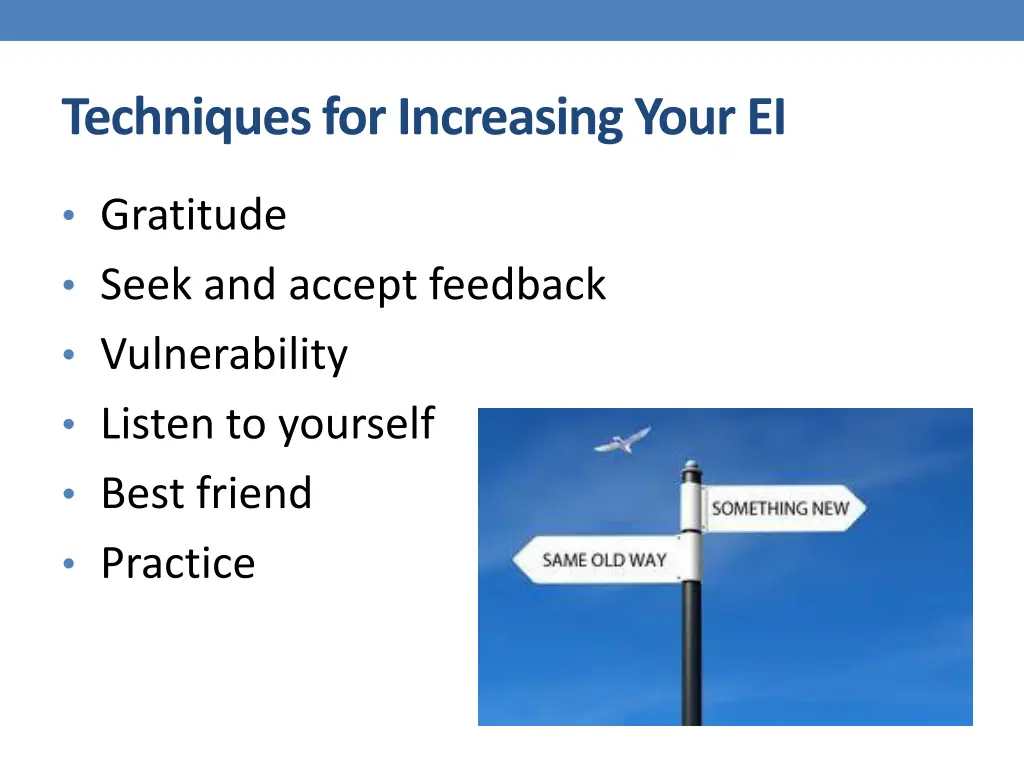 techniques for increasing your ei