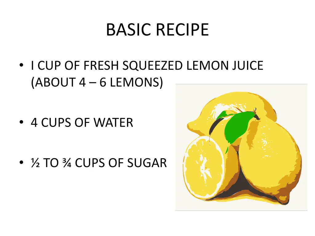 basic recipe