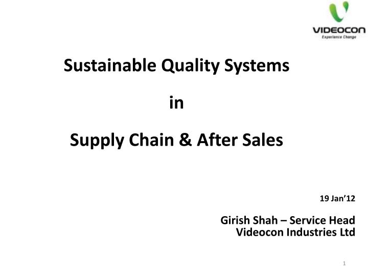 sustainable quality systems