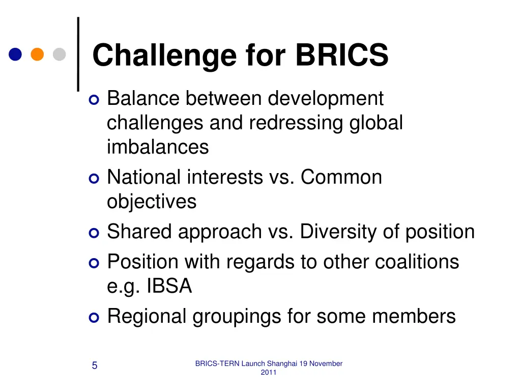 challenge for brics