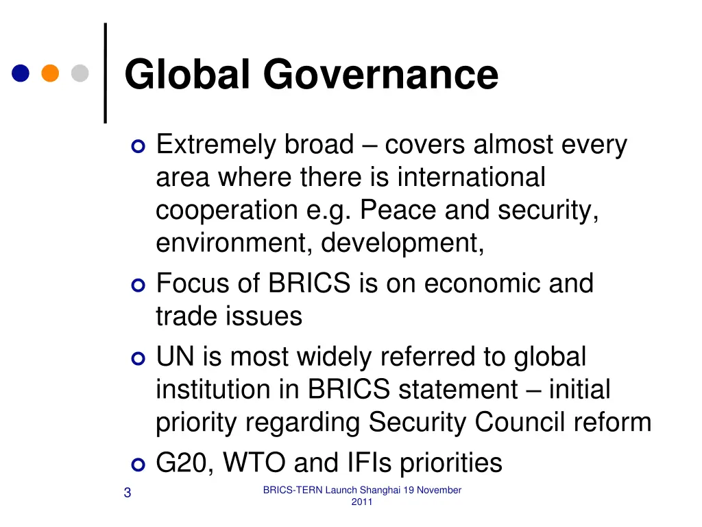 global governance