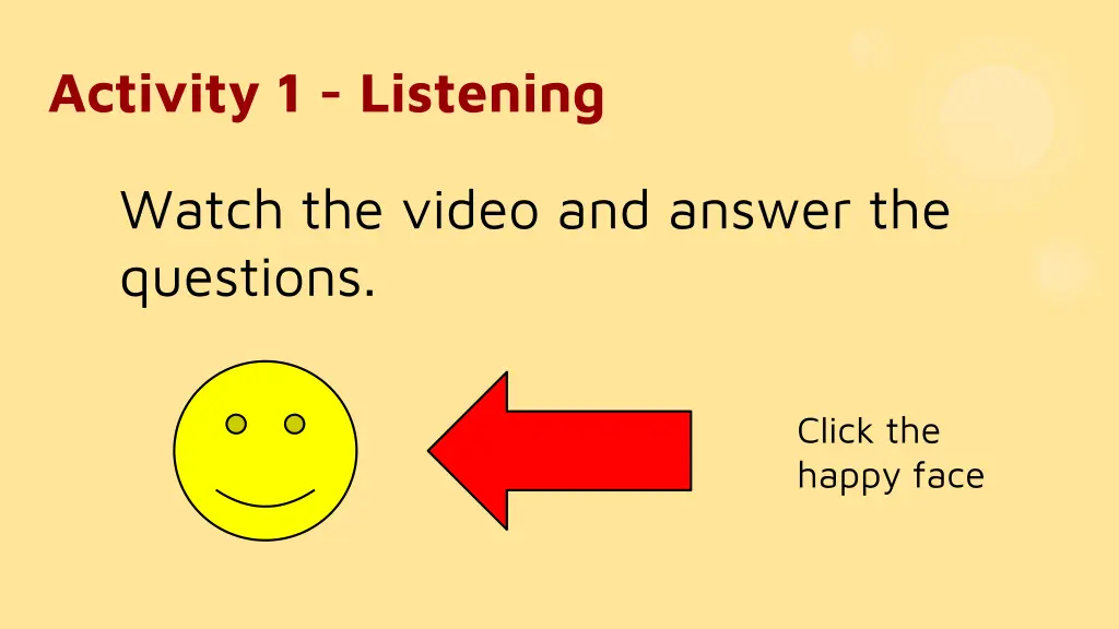 activity 1 listening