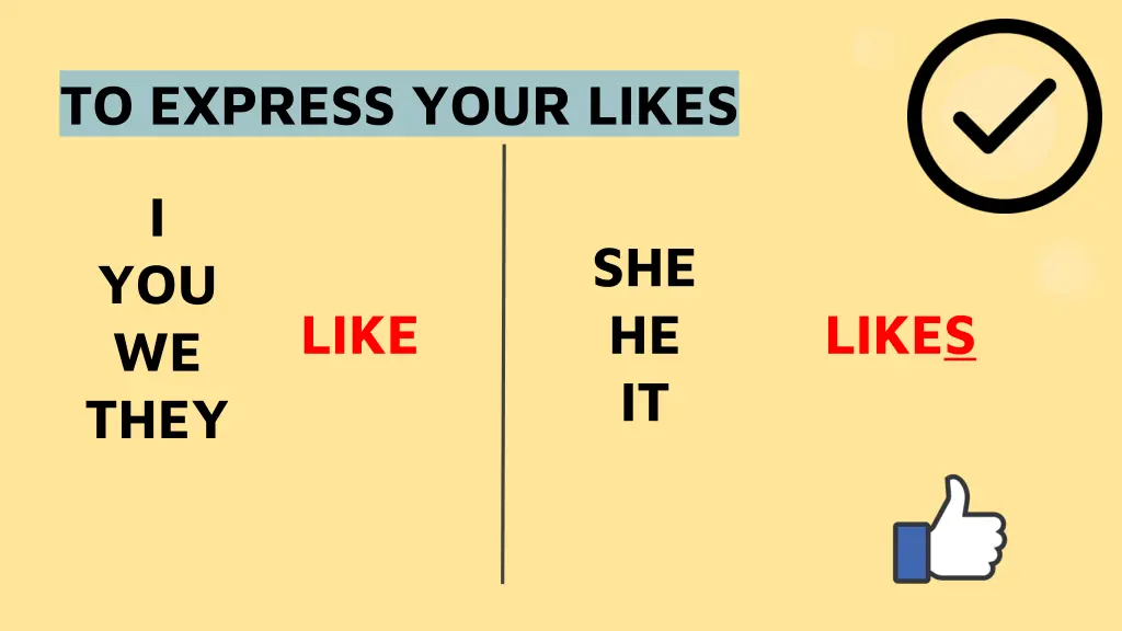 to express your likes