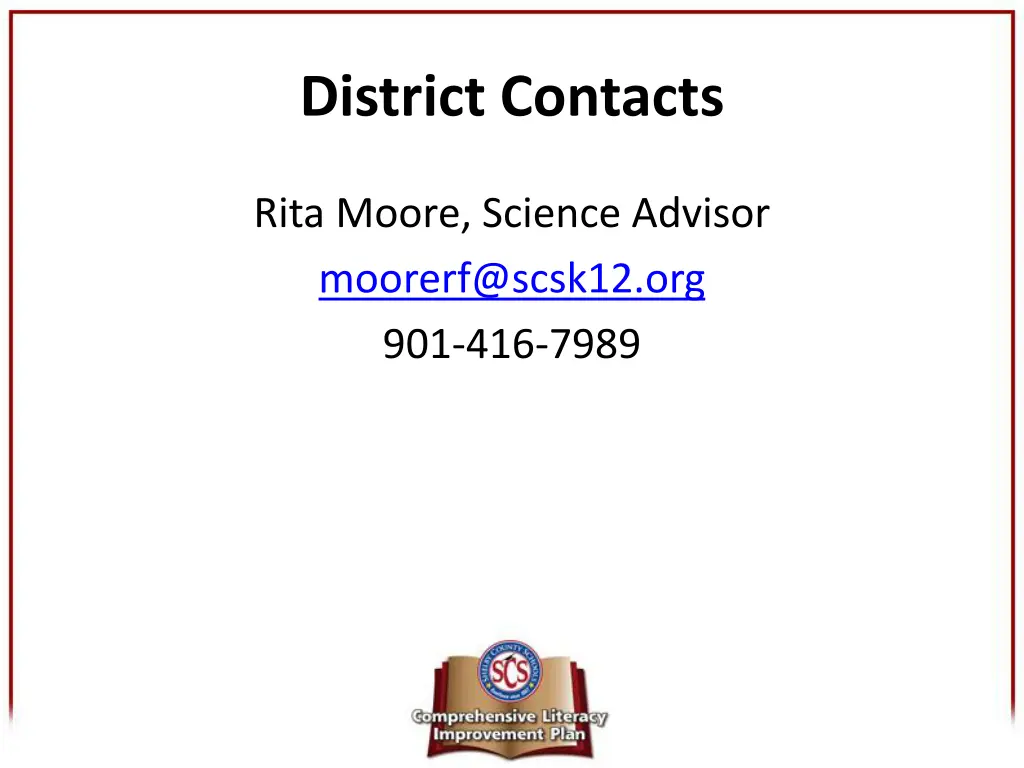 district contacts