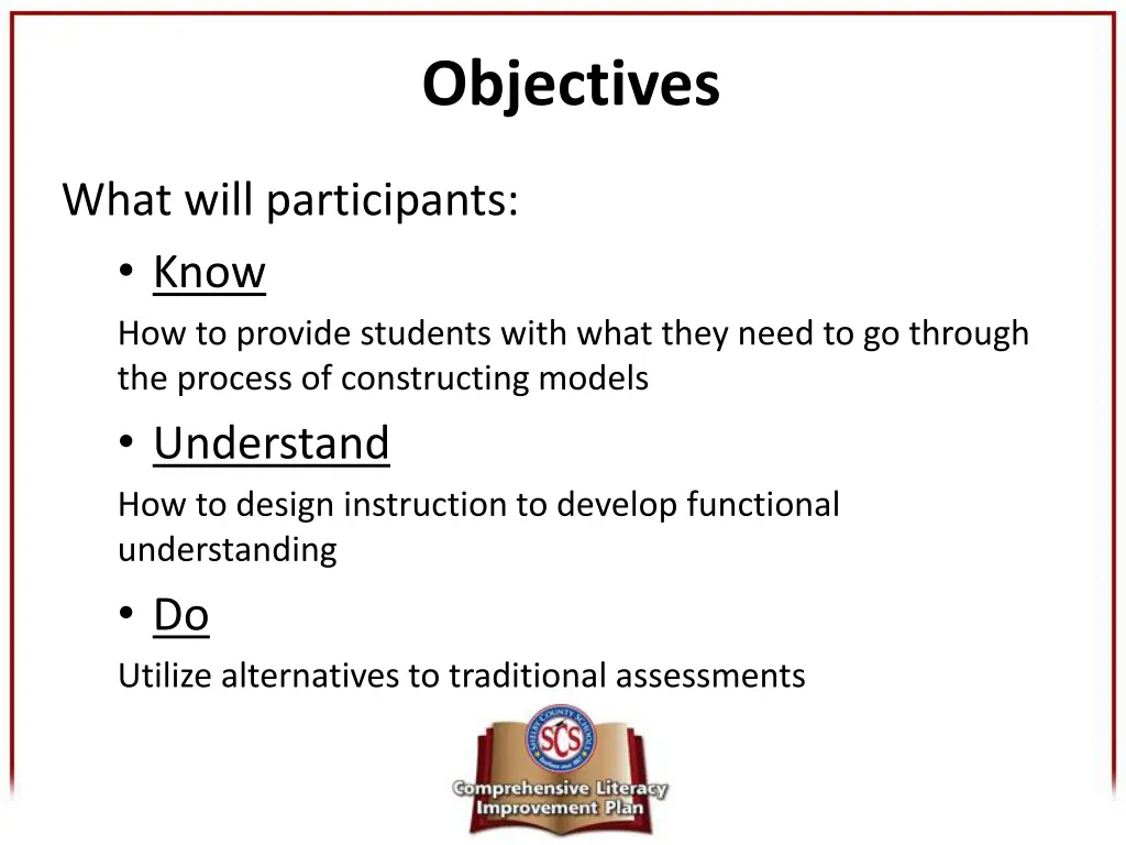 objectives