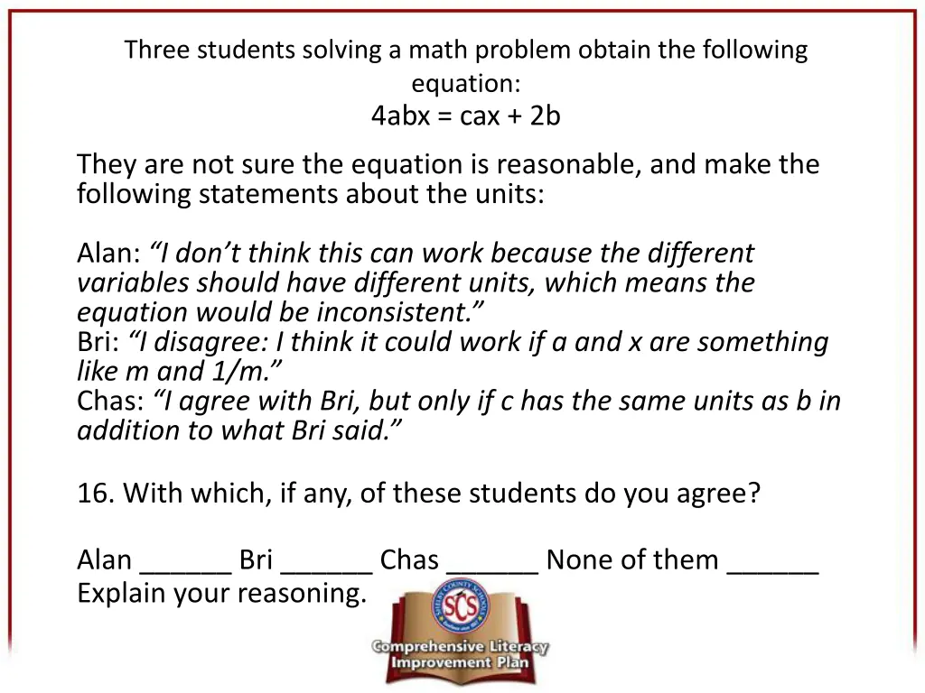 three students solving a math problem obtain