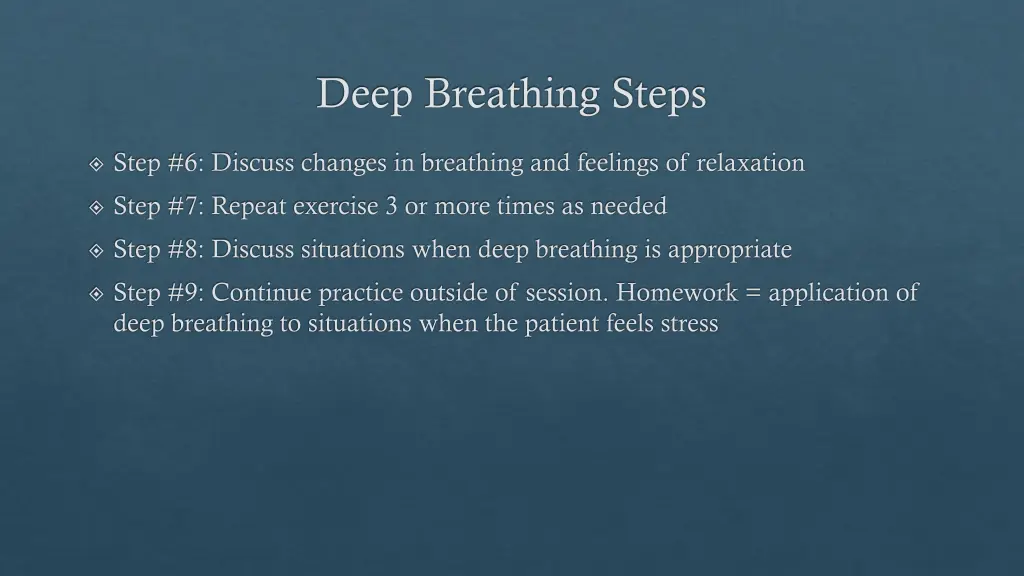 deep breathing steps 1