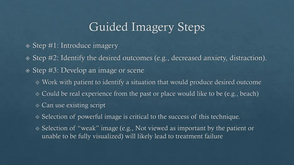 guided imagery steps