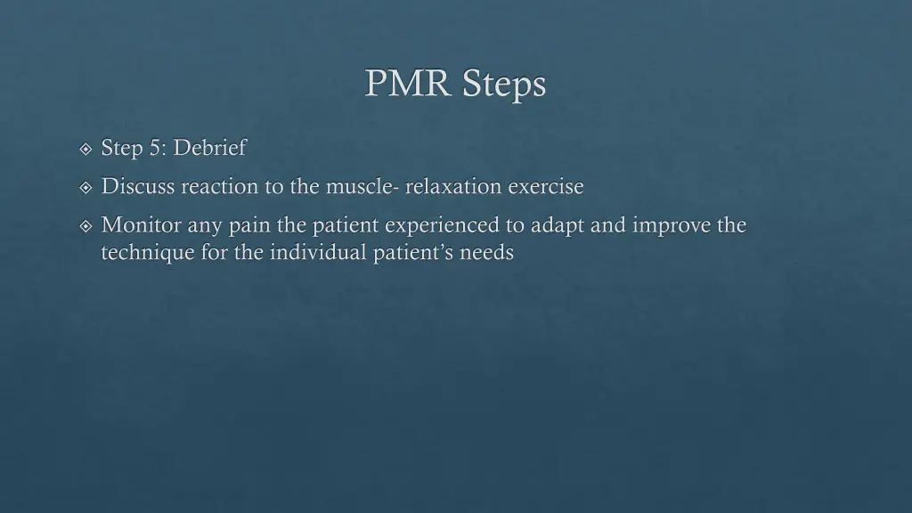 pmr steps 3