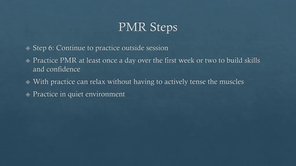 pmr steps 4