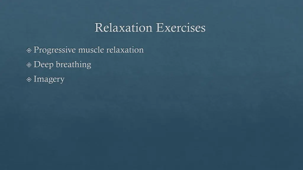 relaxation exercises