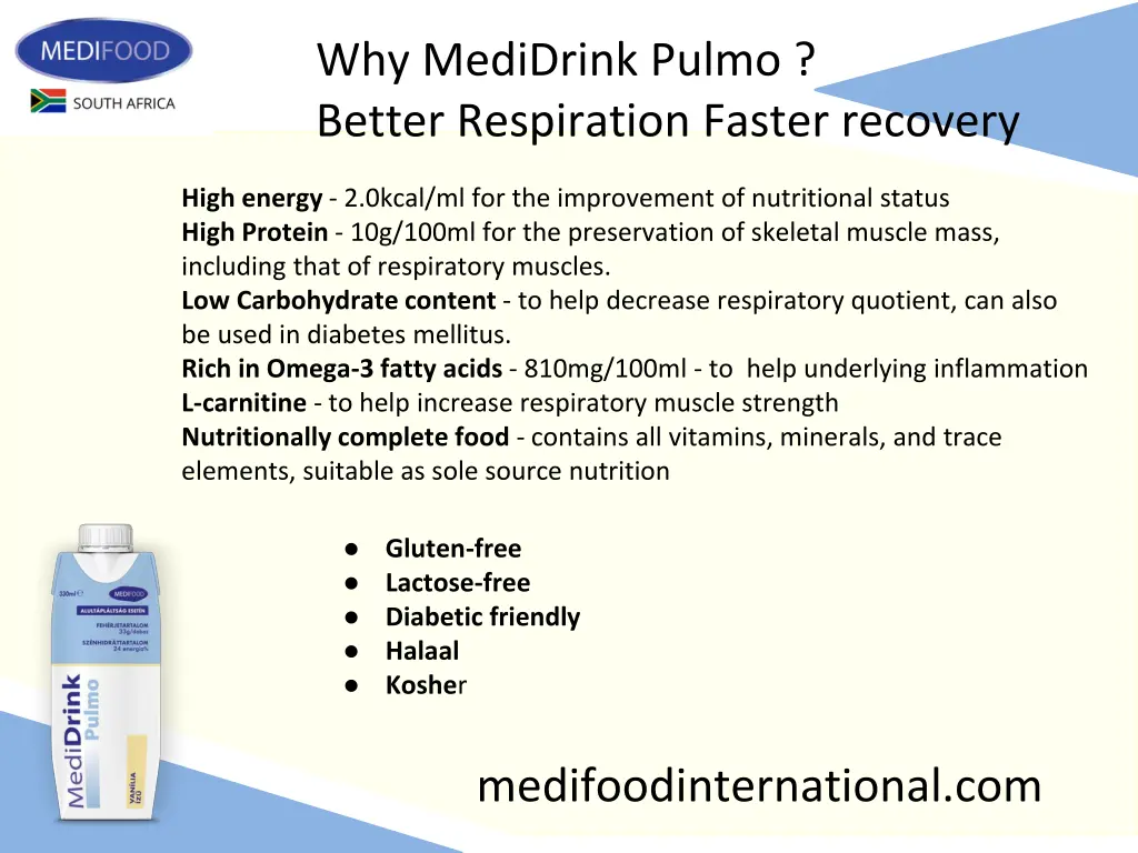 why medidrink pulmo better respiration faster