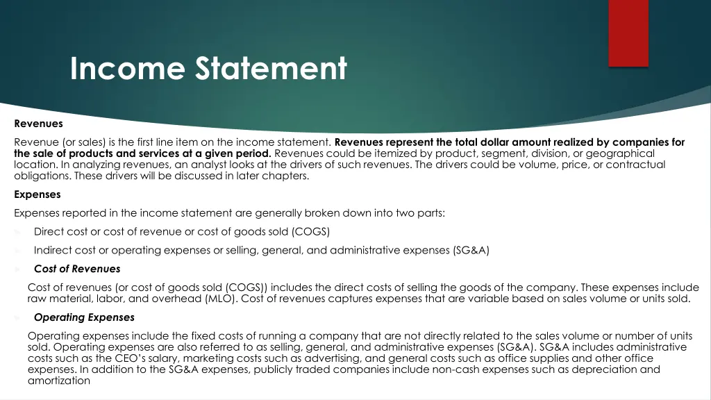 income statement 1