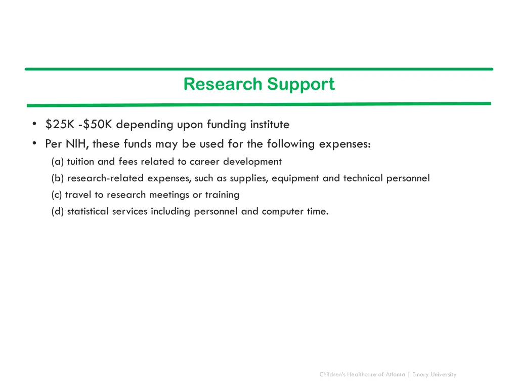 research support