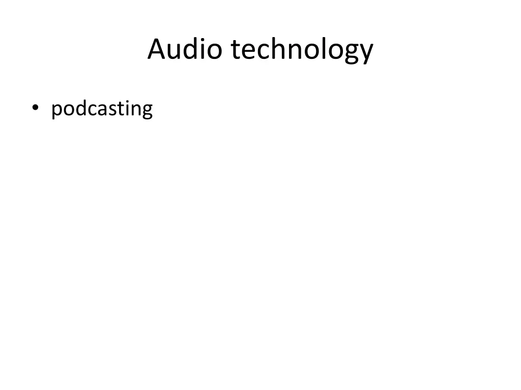 audio technology