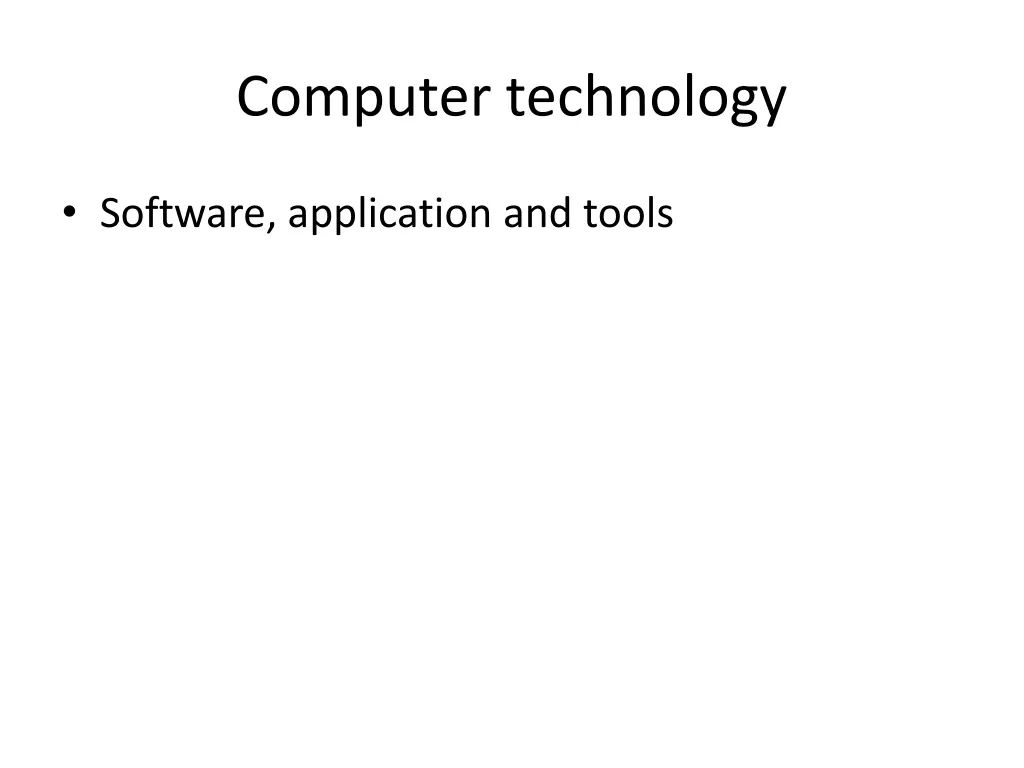 computer technology