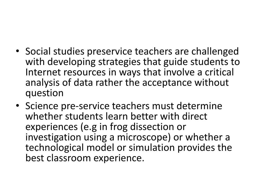 social studies preservice teachers are challenged