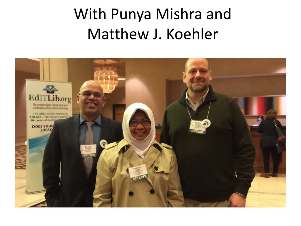 with punya mishra and matthew j koehler