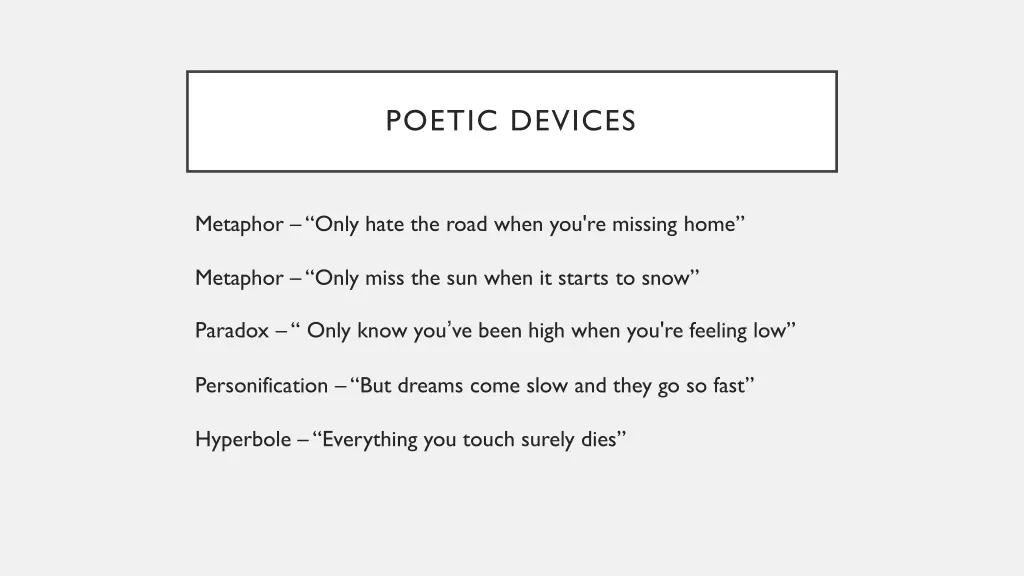 poetic devices