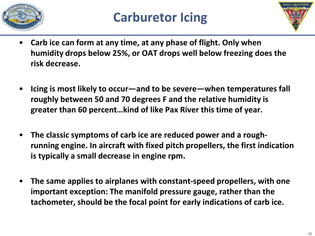 carburetor icing 1