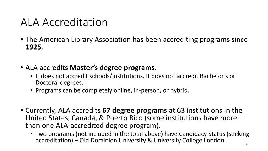 ala accreditation