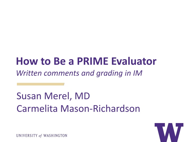 how to be a prime evaluator written comments