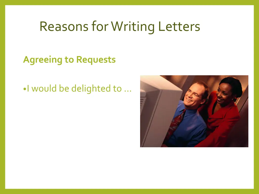 reasons for writing letters 2