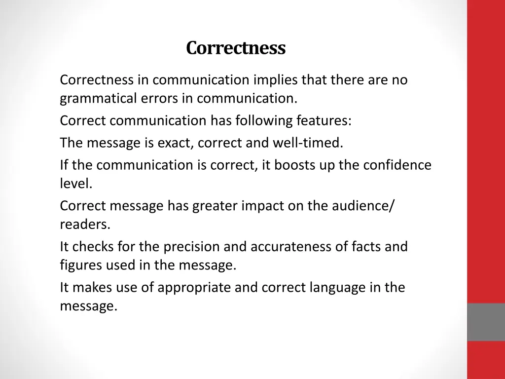 correctness