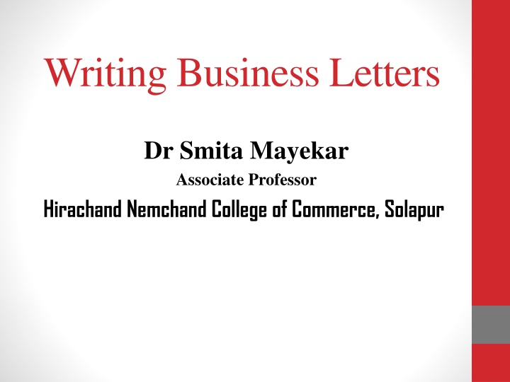 writing business letters