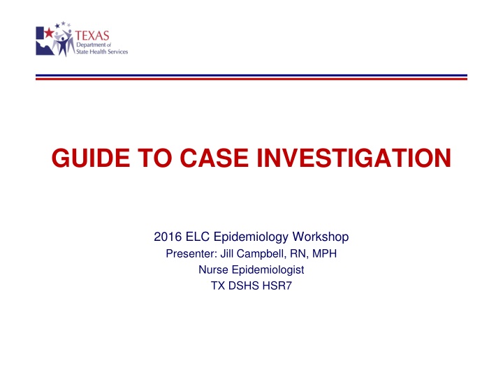 guide to case investigation