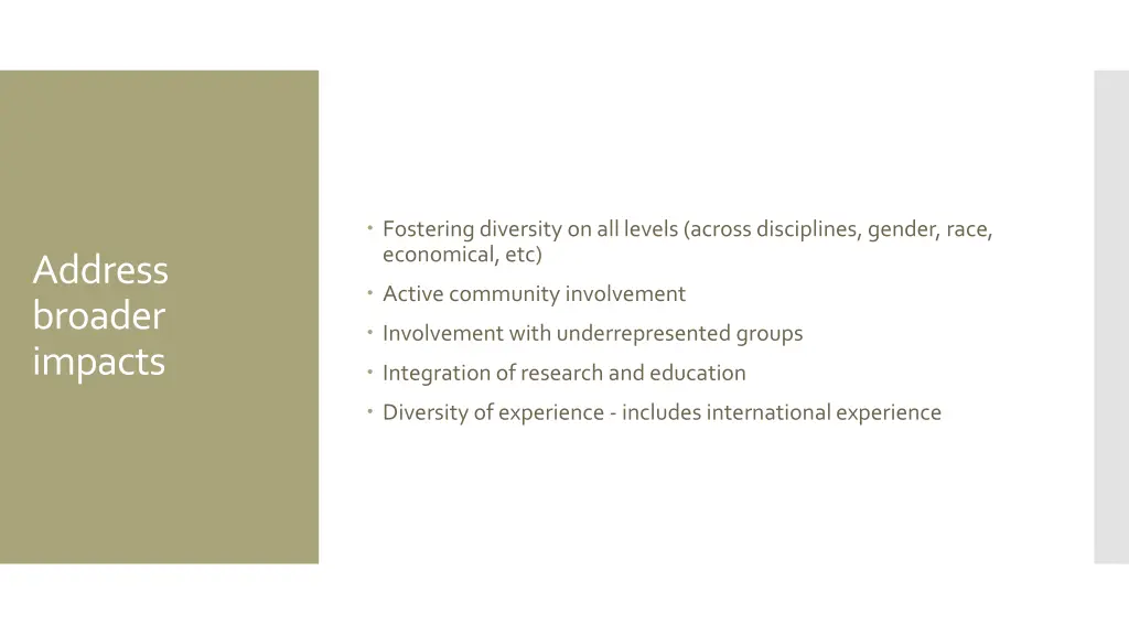 fostering diversity on all levels across