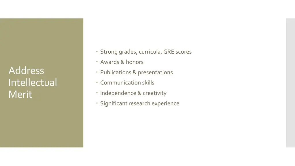 strong grades curricula gre scores