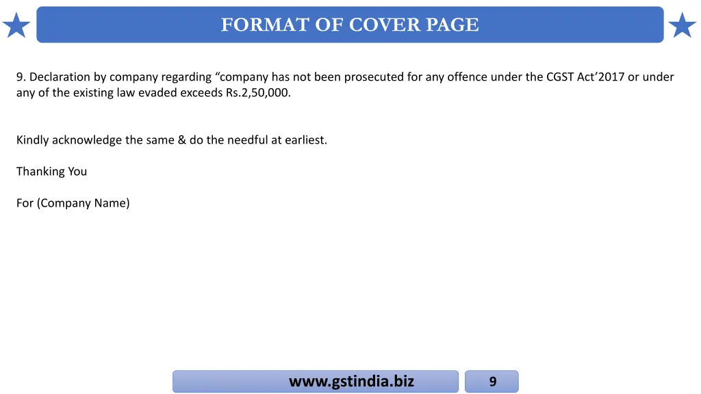 format of cover page 1