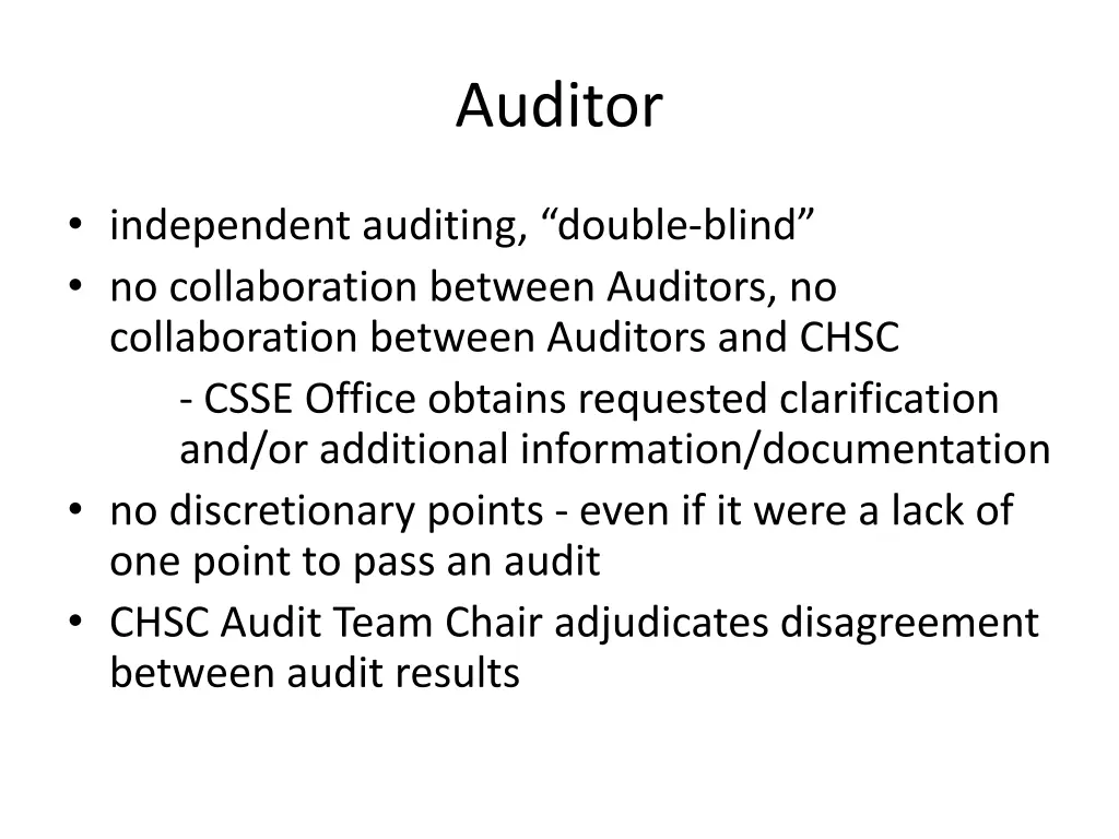 auditor