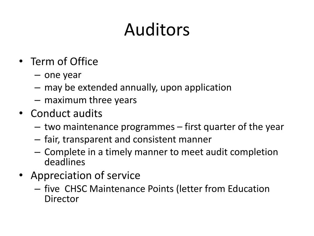 auditors