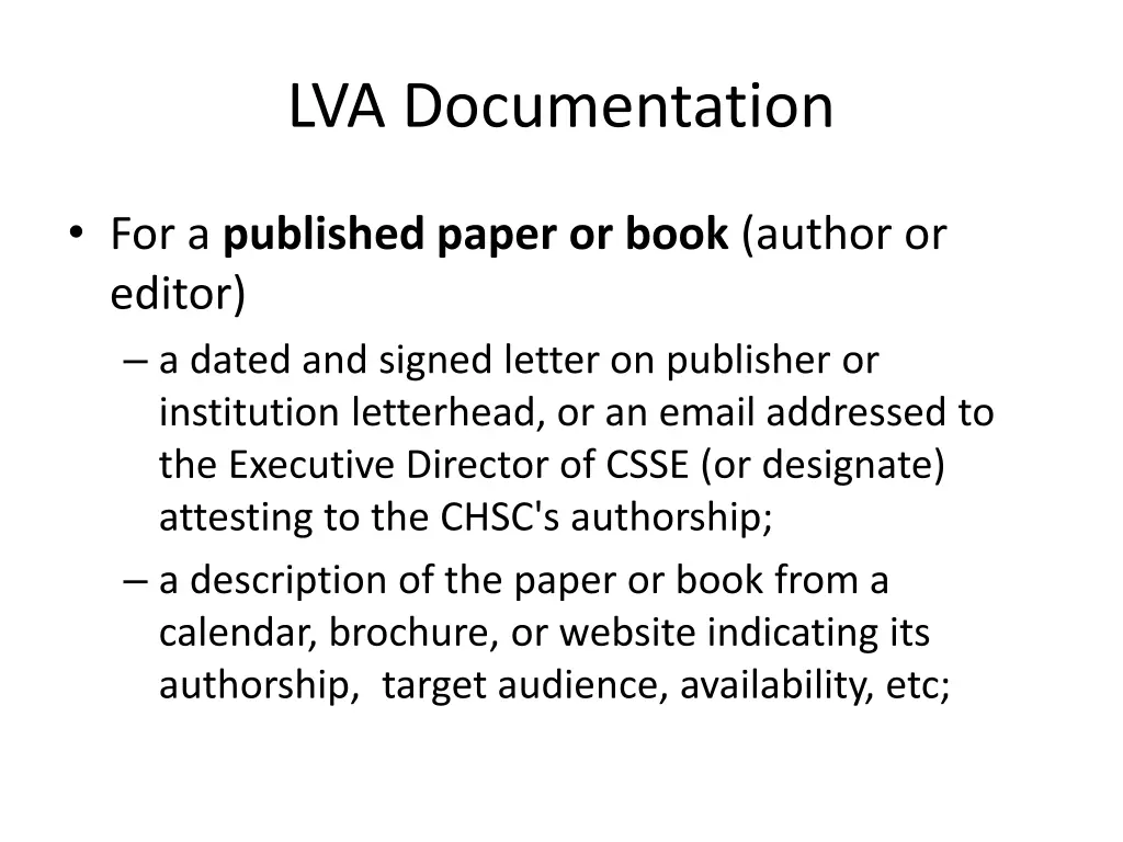 lva documentation 3