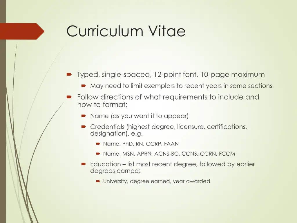 curriculum vitae