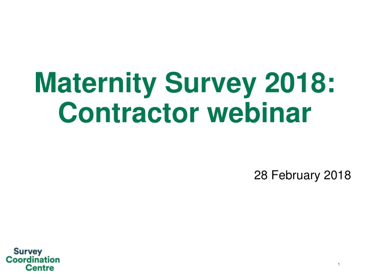 maternity survey 2018 contractor webinar