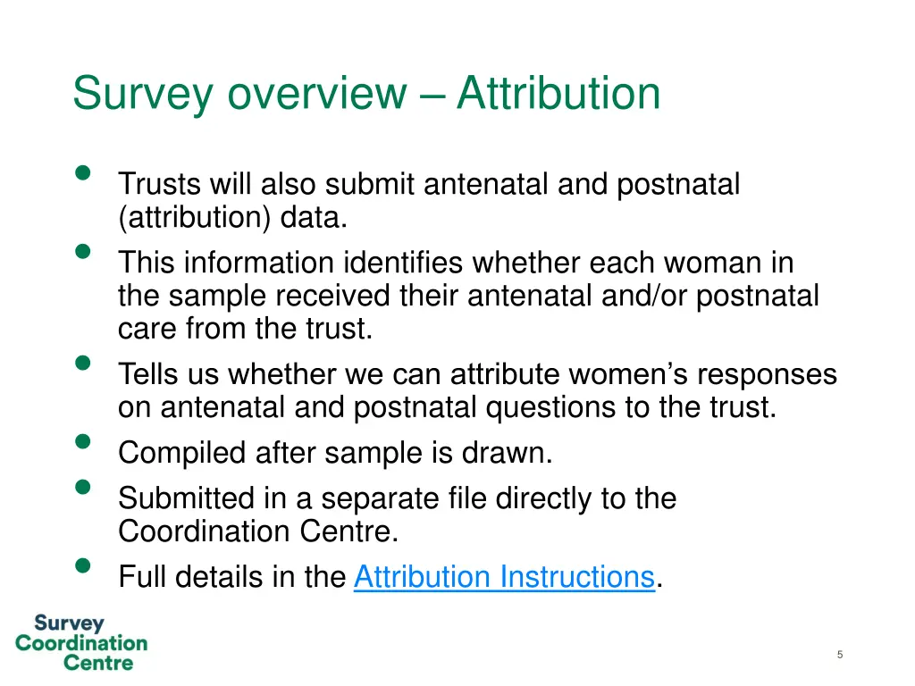 survey overview attribution trusts will also