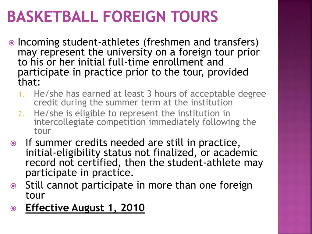 basketball foreign tours