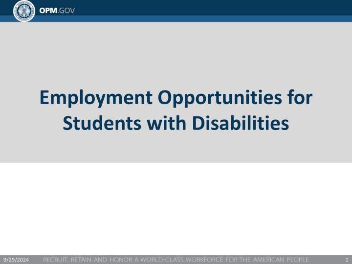 employment opportunities for students with