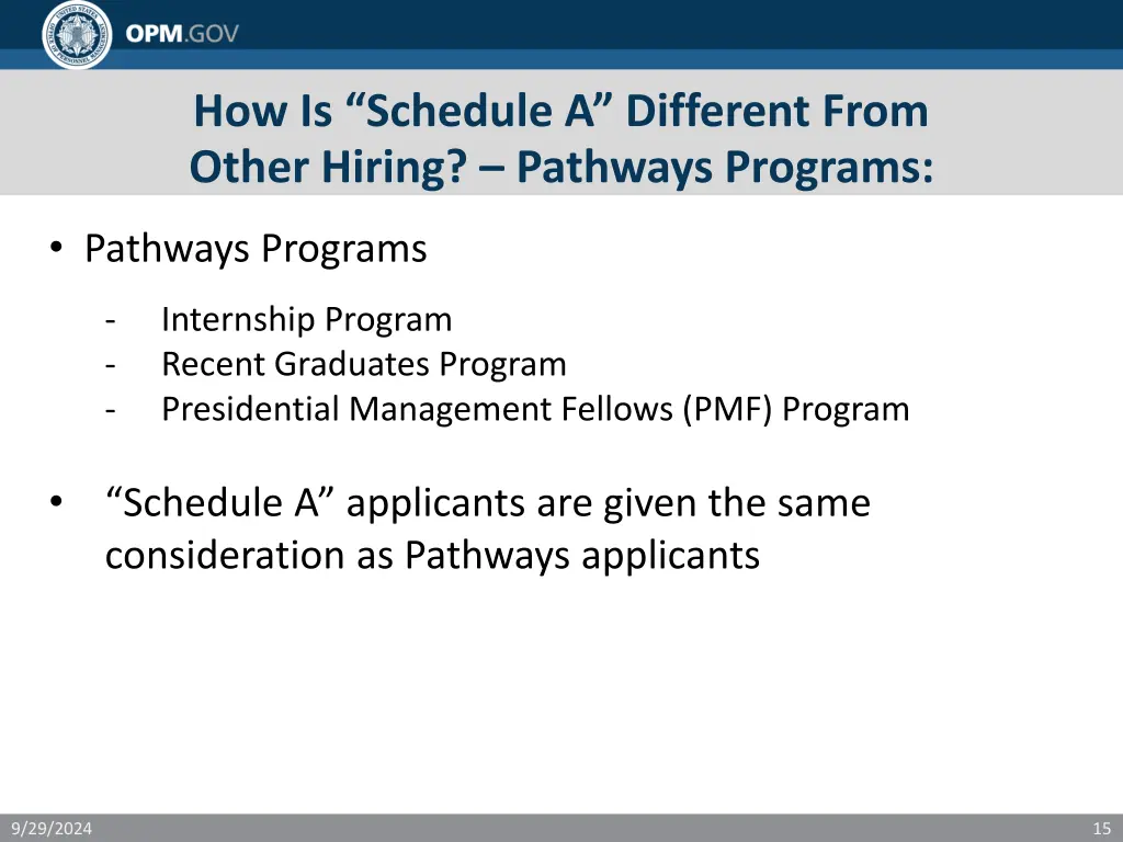 how is schedule a different from other hiring