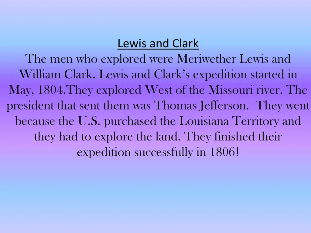 lewis and clark