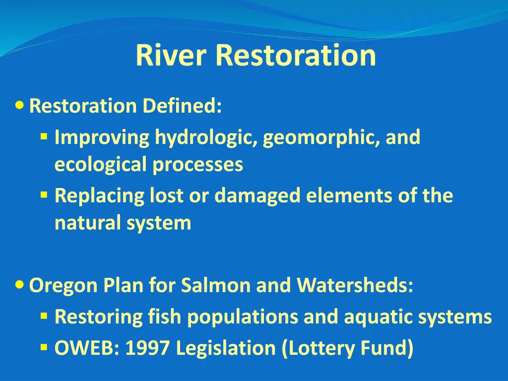 river restoration