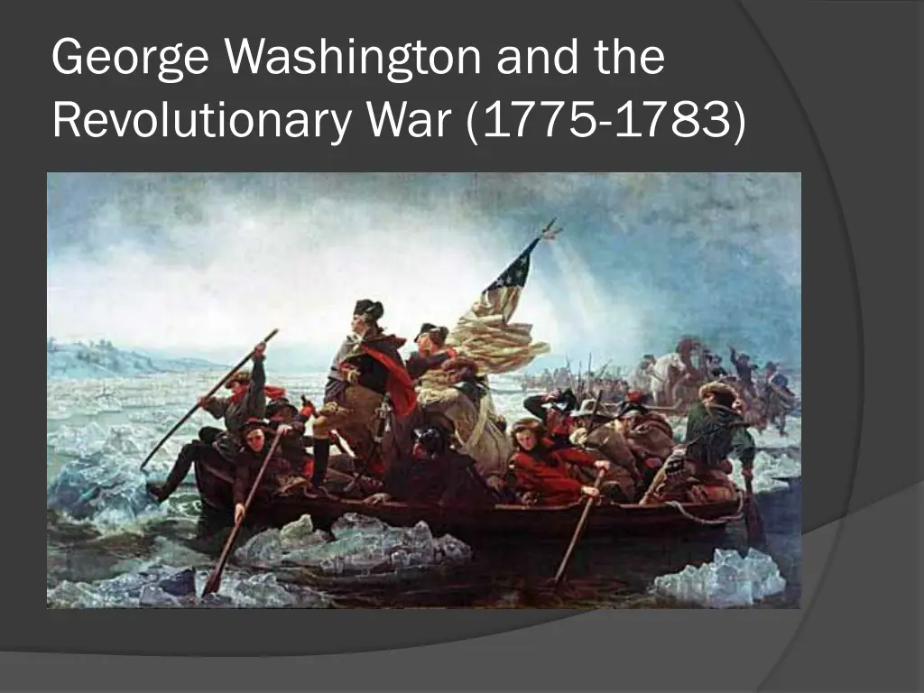 george washington and the revolutionary war 1775