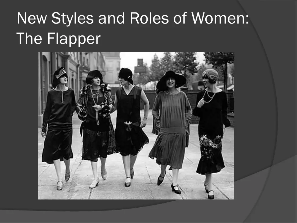 new styles and roles of women the flapper