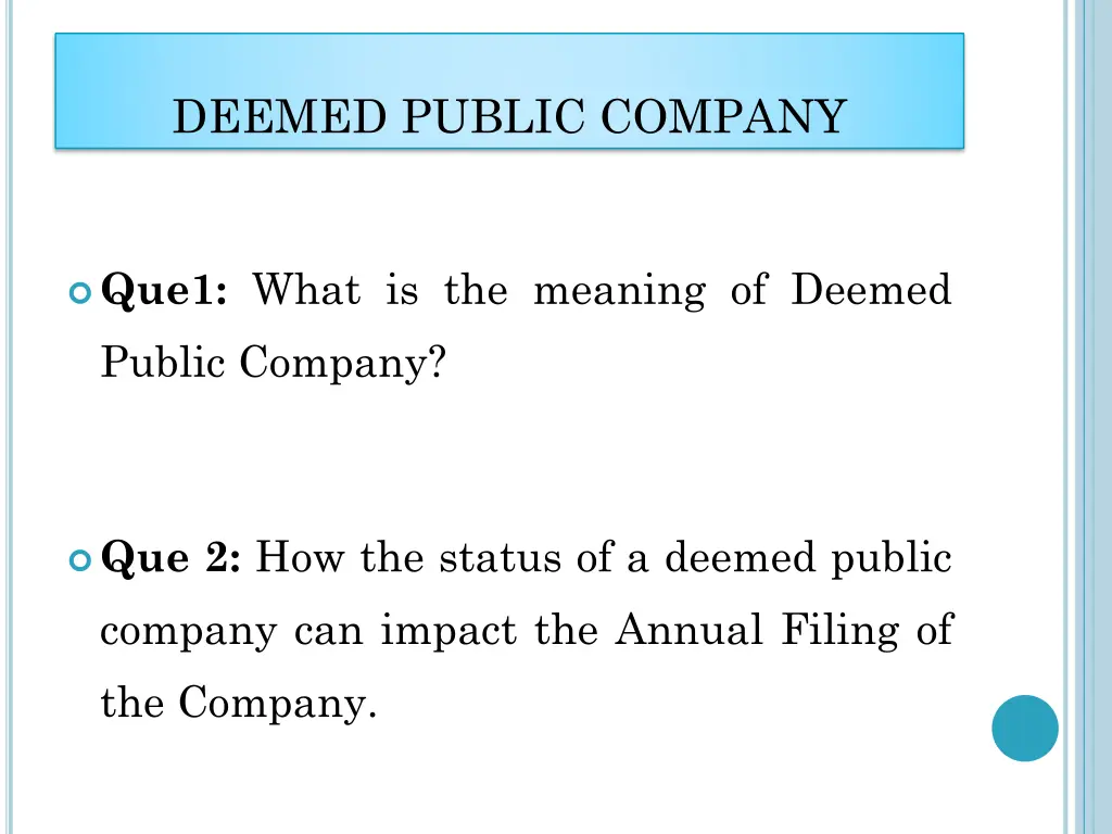 deemed public company