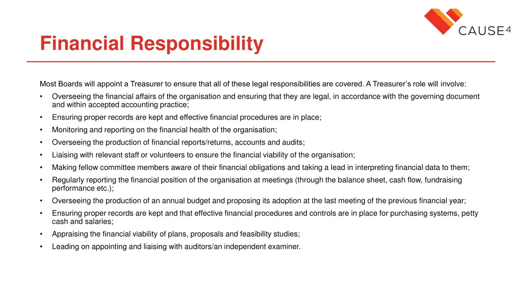 financial responsibility 2