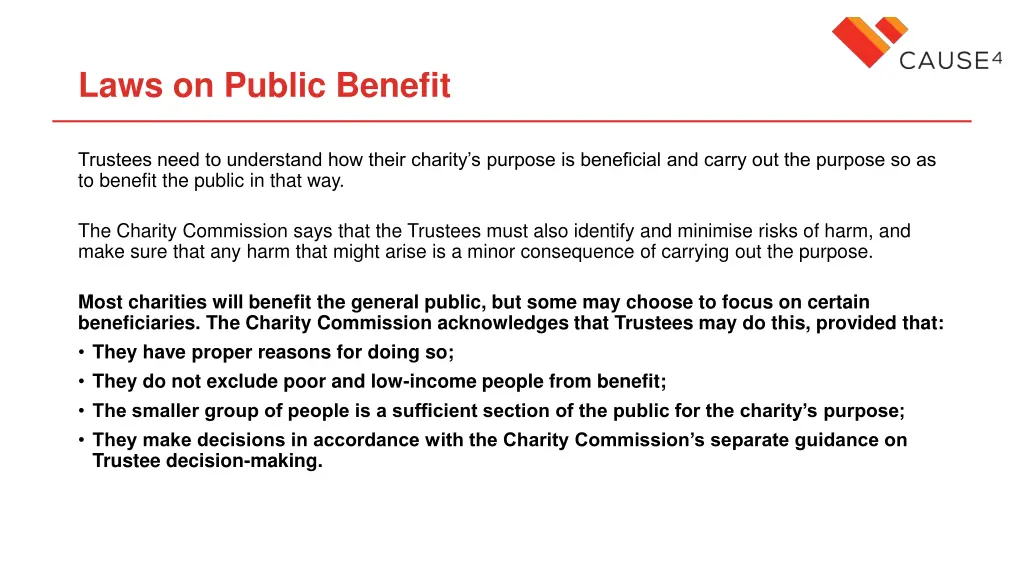 laws on public benefit 1