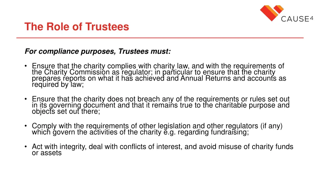 the role of trustees 1